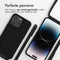 iMoshion Hoesje Geschikt voor iPhone 14 Pro Max Hoesje Met Koord - iMoshion Siliconen hoesje met koord - Zwart
