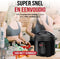 DistinQ Multicooker 10-in-1 - Snelkookpan - Rijstkoker - Slowcooker - Stomer - Zwart