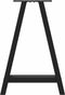 vidaXL - Salontafelpoten - 2 - st - A-vormig - 50x(72-73) - cm - staal - zwart