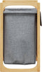 vidaXL - Wasmand - met - grijze - zak - 32x30x36,5 - cm - bamboe