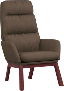 vidaXL Relaxstoel stof taupe