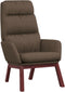 vidaXL Relaxstoel stof taupe