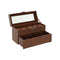 Doos-Juwelenkistje Home ESPRIT Bruin Polyurethaan Kristal Hout MDF 27,5 X 11 X 15,5 CM
