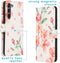 iMoshion Hoesje Geschikt voor Samsung Galaxy S23 Plus Hoesje Met Pasjeshouder - iMoshion Design Softcase Bookcase - Zwart / Blossom