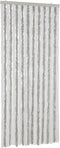 vidaXL - Vliegengordijn - 100x230 - cm - chenille - lichtgrijs - en - wit