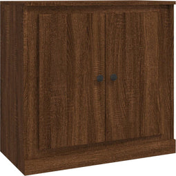 vidaXL - Dressoir - 70x35,5x67,5 - cm - bewerkt - hout - bruin - eikenkleur