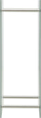 vidaXL - Haardhoutrek - 80x35x120 - cm - glas - zwart