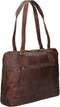 The Chesterfield Brand Leren Schoudertas Bruin Flint