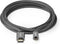 High Speed HDMI-Kabel met Ethernet - HDMI Connector - HDMI Micro-Connector - 4K@60Hz - 18 Gbps - 2.00 m - Rond - Katoen - Antraciet / Gun Metal Grijs - Cover Window Box
