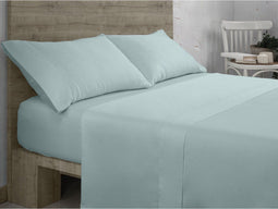 Verstelbaar onderlaken Alexandra House Living QUTUN Licht Blauw 90 x 200 cm 90 x 1 x 200 cm
