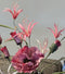 Emerald Kunstbloemen Zijdebloemen Nep bloemen Nerine Tak Donker Roze 74 cm 429531