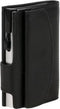 Clicksafe pasjeshouder - RFID - 8 pasjes - kunstleer/aluminium - zwart/zilver - JU-962201