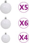 vidaXL - Kunstkerstboom - met - verlichting - en - kerstballen - half - 150 - cm - groen