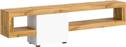 Furnilux Samba - Lowboard - 30x190x51cm - Wit eiken