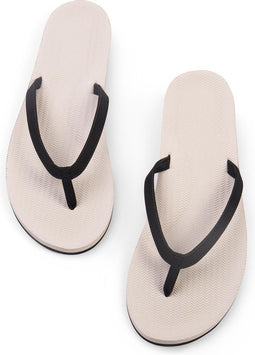 Indosole Flip Flop Essentials - Dames Slippers - Gerecycled rubber - Zand (35/36)