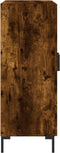 vidaXL - Dressoir - 69,5x34x90 - cm - bewerkt - hout - gerookt - eikenkleurig