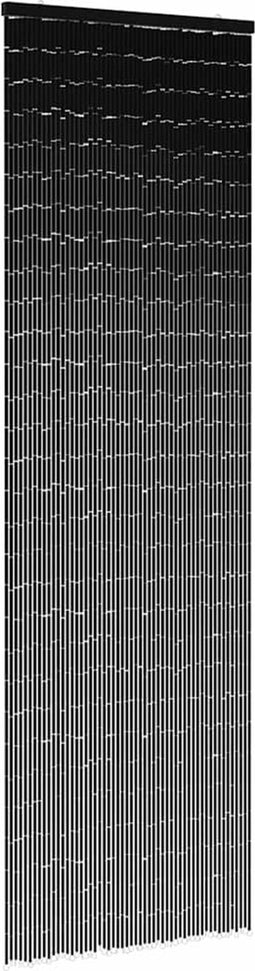 vidaXL - Insectengordijn - 56x185 - cm - bamboe - donkergrijs