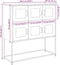 vidaXL - Dressoir - 100,5x39x107 - cm - koudgewalst - staal - roze