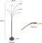 Mexlite Synna 1327ST - Vloerlamp - Draaibaar dimbaar LED - Zilver