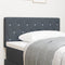 vidaXL - Hoofdbord - met - Kristalknoop - Vast - Donkergrijs - 90 - cm - Velvet