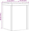 vidaXL - Plantenstandaards - 2 - st - 15x15x20 - cm - hout - artisanaal - eiken