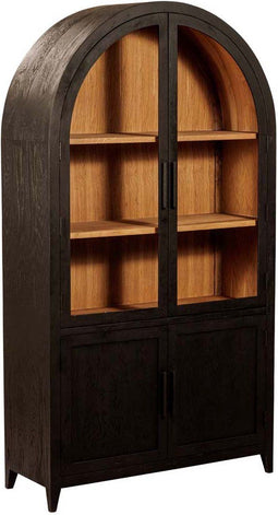 Tower living Rotondi Buffet cabinet 2 wood drs. 2 glass drs. - 120x45x220