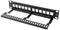 Lanberg PPKS-9112-B - Patch Panel 12 poorten 1U - Zwart