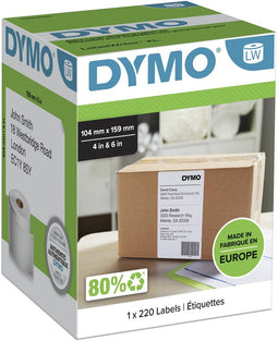 DYMO LabelWriter 4XL - Verzendlabels 10 x 15cm - Direct thermisch afdrukken (1 stuk)