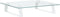 vidaXL - Monitorstandaard - 40x35x8 - cm - gehard - glas - en - metaal - wit