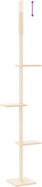 vidaXL - Kattenmeubel - vloer - tot - plafond - 267,5-297,5 - cm - crèmekleurig