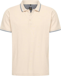 Mario Russo Polo Edward - Polo Shirt Heren - 100% Katoen - Licht Beige