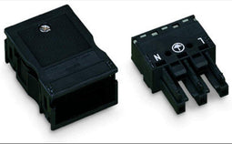 WAGO 770-103 Netstekker WINSTA MIDI Bus, recht Totaal aantal polen: 2 + PE 25 A Zwart 25 stuk(s)