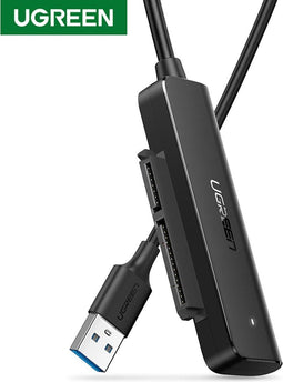 UGREEN - USB 3.0 naar SATA Adapter - Voor 2,5 inch HDD/SSD - Zwart