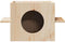 vidaXL - Kattenhuis - 51x35x30 - cm - massief - grenenhout - wasbruin