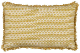 Kussen Katoen Beige Mosterd 50 x 30 cm
