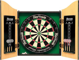 Harrows Pro’s Choice - Complete Dartset - Sisal Dartbord en Palissander Kabinet