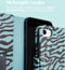 iMoshion Hoesje Geschikt voor iPhone SE (2022) / SE (2020) / 8 / 7 / 6s / 6 Hoesje Met Pasjeshouder - iMoshion Design Bookcase smartphone - Meerkleurig / Black Blue Stripes