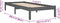 vidaXL - Bedframe - massief - grenenhout - grijs - 90x200 - cm