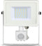 V-tac VT-30-W-S LED schijnwerper met sensor - 30 W - 2400 Lm - 4000K - wit