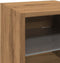 vidaXL - Tv-wandmeubels - met - LED - 2 - st - 30x28,5x30 - cm - artisanaal - eikenkleur