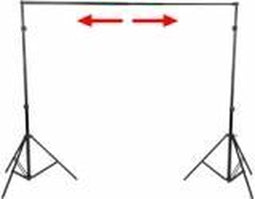 Walimex Achtergrondsysteem, telescoop, 120 - 307 cm
