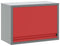 vidaXL - Wandgemonteerde - Gereedschapskast - met - Gasveerdeur - Rood, - 50x25x35 - cm