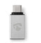 Nedis CCTB60915AL - USB-C naar USB-A Adapter - 5 Gbps - Aluminium