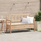 vidaXL - Buitenbank - 119x76x44 - cm - Massief - Hout - Grond