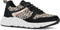 PS Poelman Carocel - Dames Sneakers - Furry Luipaard Print en Metallic - Zwart Multi - Maat 39
