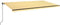 vidaXL - Luifel - handmatig - uittrekbaar - 600x350 - cm - geel - en - wit