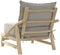 Armstoel DKD Home Decor Natuurlijk Lichtgrijs Teakboom 82 x 80 x 73 cm