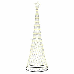 LED Kerstboom Warmwit 100.5 x 100.5 x 302.5 cm Metaal