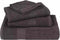 vidaXL - Handdoeken - 4 - st - 100x200cm - 360 - g/m² - 100% - katoen - antracietkleurig