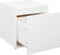 vidaXL - Opbergbox - met - lade - 40,5x40x40 - cm - bewerkt - hout - wit